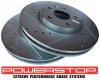 Przednia WIERCONA NACINANA tarcza hamulcowa 321mm POWERSTOP GMC Terrain 2010-